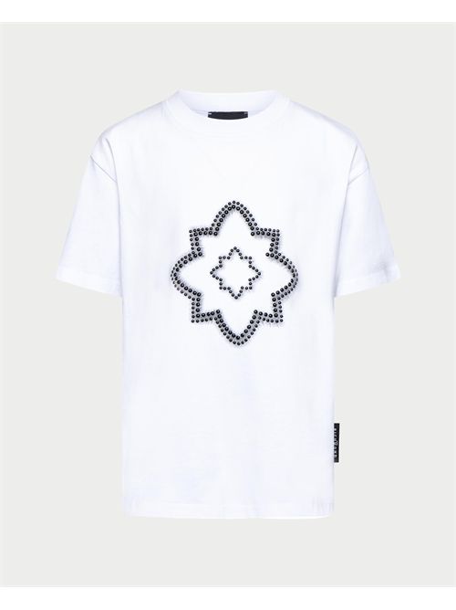 John Richmond kids crew neck t-shirt with appliqués JOHN RICHMOND | RBA25077TSWHITE
